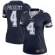 Women's Dallas Cowboys Dak Prescott Nike Navy Legend Player Jersey