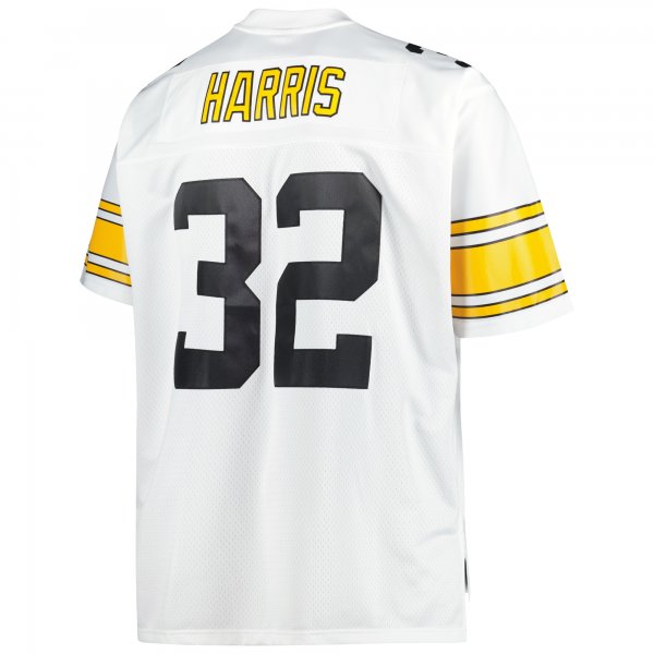 Men's Pittsburgh Steelers Franco Harris Mitchell & Ness White Big & Tall 1976 Retired Player Replica Jersey