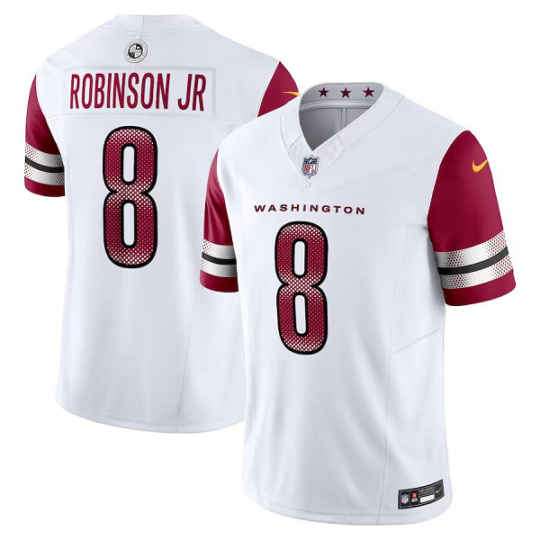 Men's Washington Commanders #8 Brian Robinson Jr. Nike White Vapor F.U.S.E. Limited Jersey