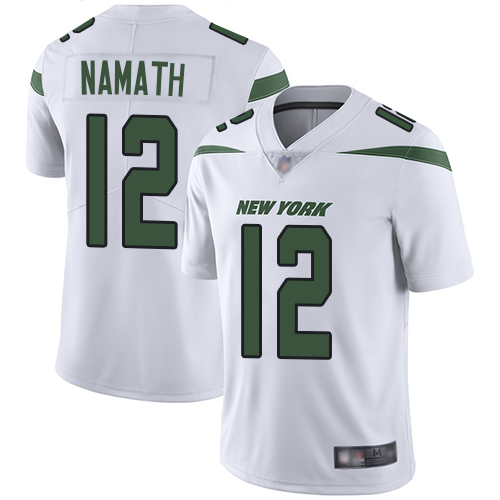 New York Jets #12 Joe Namath White Men's Stitched Nike NFL Vapor Untouchable Limited Jersey