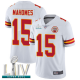 Kansas City Chiefs #15 Patrick Mahomes White Super Bowl LIV Bound Youth Stitched NFL Vapor Untouchable Limited Jersey