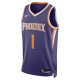 Unisex Phoenix Suns Devin Booker Nike Purple Swingman Jersey - Icon Edition