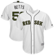 Men's Boston Red Sox #50 Mookie Betts Majestic White 2018 Memorial Day Cool Base Player MLB Jersey