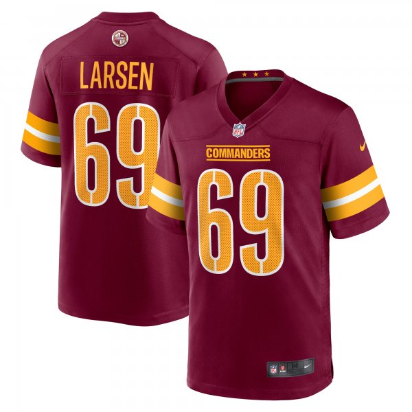 Men's Washington Commanders Tyler Larsen Nike  Burgundy  Game Jersey