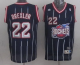 Men's Houston Rockets #22 Clyde Drexler Navy Throwback Stitched NBA Jersey