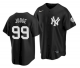 Men's New York Yankees #99 Aaron Judge 2021 Black Cool Base Stitched Baseball MLB Jersey