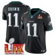 Men's Philadelphia Eagles #11 A.J. Brown Black Super Bowl LIX F.U.S.E. Vapor Untouchable Limited Stitched Jersey