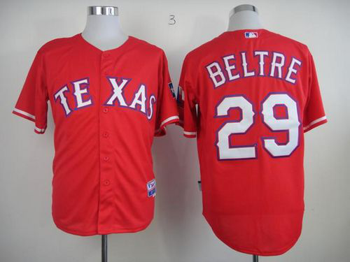 Texas Rangers #29 Adrian Beltre Red Cool Base Stitched MLB Jersey