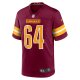 Men's Washington Commanders David Bada Nike  Burgundy  Game Jersey