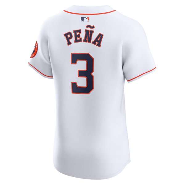 Men's Houston Astros Jeremy Pe?a Nike White Home Elite Player Jersey