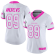 Women's Baltimore Ravens #89 Mark Andrews White/PinkStitched NFL Limited Rush Fashion Jersey