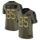 San Francisco 49ers George Kittle Olive Men's Stitched NFL Limited 2021 Salute to Service Jersey