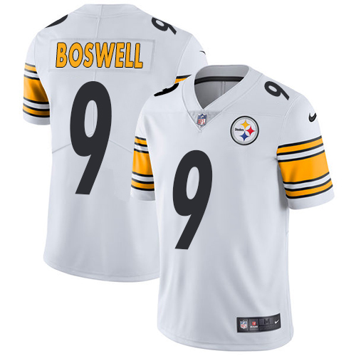 Men's Nike Pittsburgh Steelers #9 Chris Boswell Limited White NFL Vapor Untouchable Road Jersey