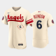 Men's Los Angeles Angels #6 Anthony Rendon 2022 City Connect Cream MLB Flex Base Jersey