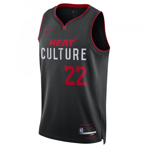 Unisex Miami Heat Jimmy Butler Nike Black 2023/24 Swingman Jersey - City Edition