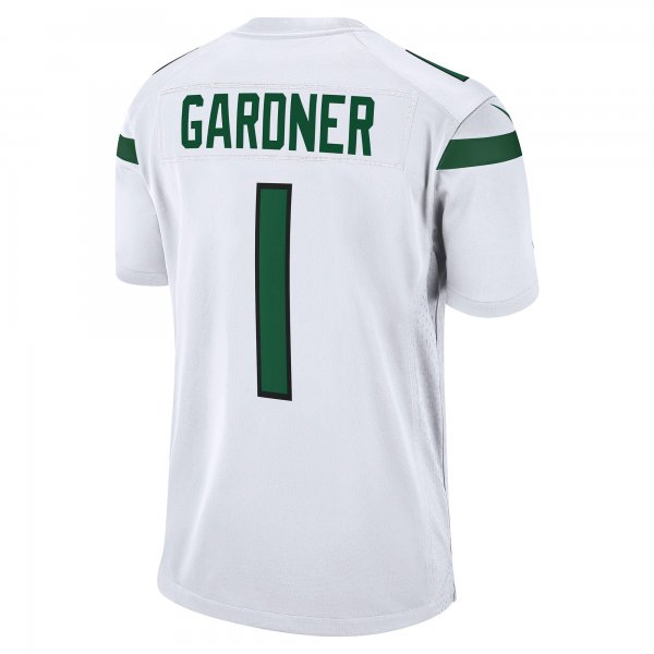 Men's New York Jets Ahmad Sauce Gardner Nike White Player Game Jersey