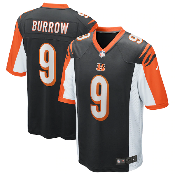 Men's Cincinnati Bengals #9 Joe Burrow Black Team Color Stitched NFL Vapor Untouchable Limited Jersey