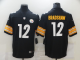 Men's Pittsburgh Steelers #12 Terry Bradshaw Black 2017 Vapor Untouchable Stitched NFL Nike Limited Jersey