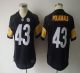 Pittsburgh Steelers #43 Troy Polamalu Black Women's Team Color Stitched NFL Jersey