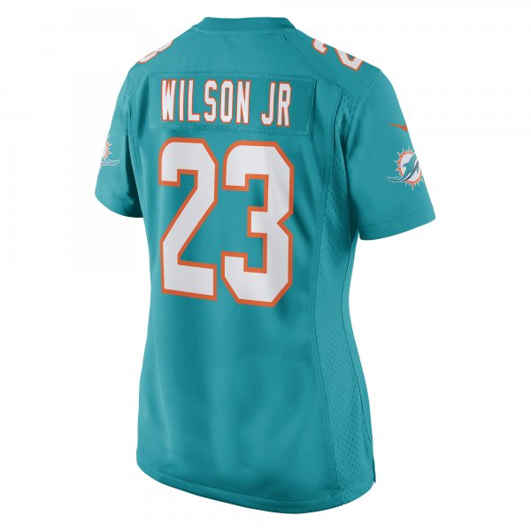 Women's Miami Dolphins Jeff Wilson Jr. Nike Aqua Game Player Jersey