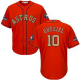 Men's Houston Astros #10 Yulieski Gurriel Orange Majestic 2018 Gold Program Cool Base Player MLB Jersey