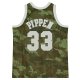 Men's Chicago Bulls Scottie Pippen Mitchell & Ness Camo Hardwood Classics 1997/98 Ghost Green Swingman Jersey