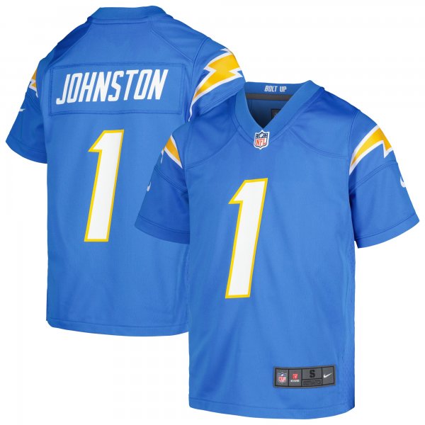 Youth Los Angeles Chargers Quentin Johnston Nike Powder Blue Game Jersey