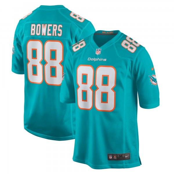 Men's Miami Dolphins Nick Bowers Nike  Aqua Team Game Jersey