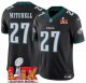 Men's Philadelphia Eagles #27 Quinyon Mitchell Black Super Bowl LIX F.U.S.E. Vapor Untouchable Limited Stitched Jersey