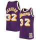 Men's Los Angeles Lakers Magic Johnson Mitchell & Ness Purple 1984/85 Hardwood Classics Jersey