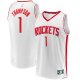 Youth Houston Rockets Amen Thompson Fanatics White Fast Break Replica Player Jersey - Association Edition