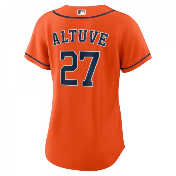 Women's Houston Astros Jose Altuve Nike Orange Alternate Replica Player Jersey