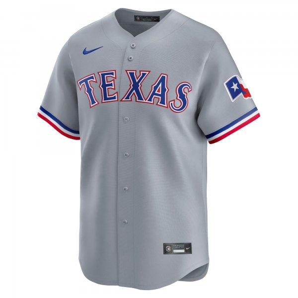 Men's Texas Rangers Jacob deGrom Nike Gray Away Limited Player Jersey