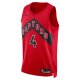 Unisex Toronto Raptors Scottie Barnes Nike Red Swingman Jersey - Icon Edition