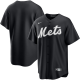 Men's New York Mets Nike Black/White Official Cool Base Jersey