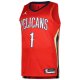 Men's New Orleans Pelicans Zion Williamson Jordan Brand Red Swingman Player Jersey - Statement Edition