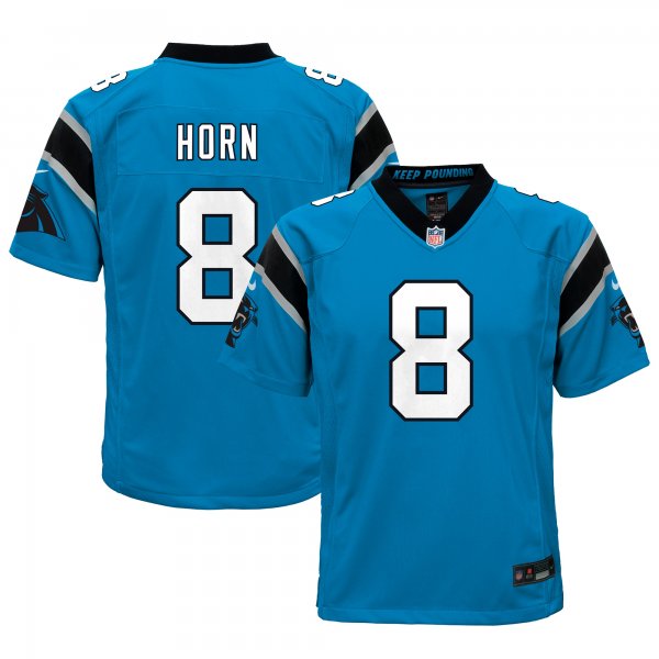 Youth Carolina Panthers Jaycee Horn Nike Blue Game Jersey