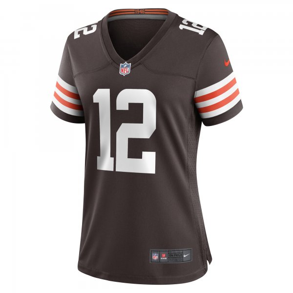 Women's Cleveland Browns Michael Woods II Nike Brown Game Player Jersey