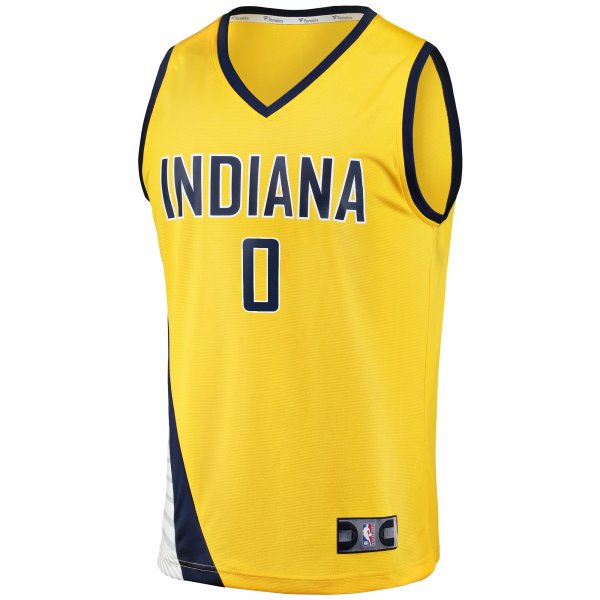 Youth Indiana Pacers Tyrese Haliburton Fanatics Gold Fast Break Replica Jersey - Statement Edition