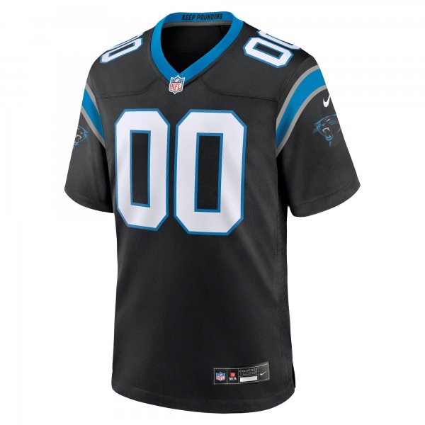 Men's Carolina Panthers Jonathon Brooks Nike Black 2024 NFL Draft Game Jersey