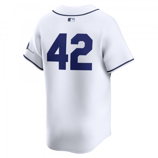 Men's Tampa Bay Rays  Nike White 2024 Jackie Robinson Day Home Limited Jersey