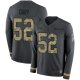 Green Bay Packers #52 Rashan Gary Anthracite Salute to Service Men's Stitched Nike NFL Limited Therma Long Sleeve Jersey