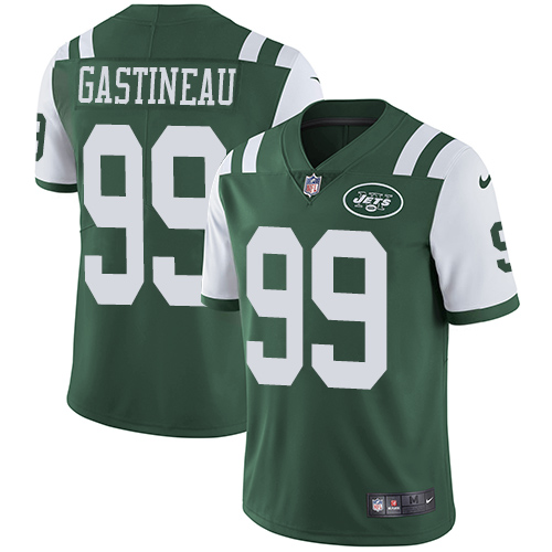 New York Jets #99 Mark Gastineau Green Team Color Men's Stitched Nike NFL Vapor Untouchable Limited Jersey