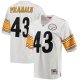 Women's Pittsburgh Steelers Troy Polamalu Mitchell & Ness White 2005 Legacy Replica Team Jersey