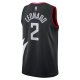 Unisex LA Clippers Kawhi Leonard Jordan Brand Black Swingman Jersey - Statement Edition