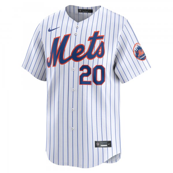 Men's New York Mets Pete Alonso Nike White Home Limited Player Jersey