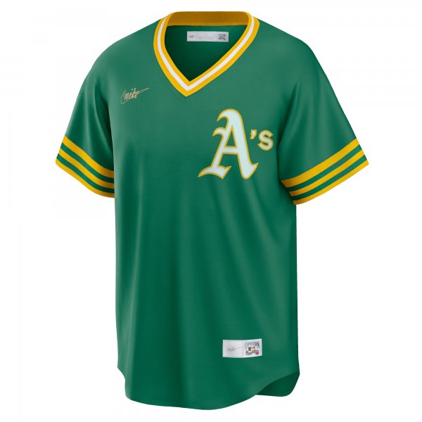 Men's Oakland Athletics Nike Kelly Green Road Cooperstown Collection Team Jersey