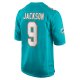 Men's Miami Dolphins Calvin Jackson Nike Aqua Home Game Player Jersey