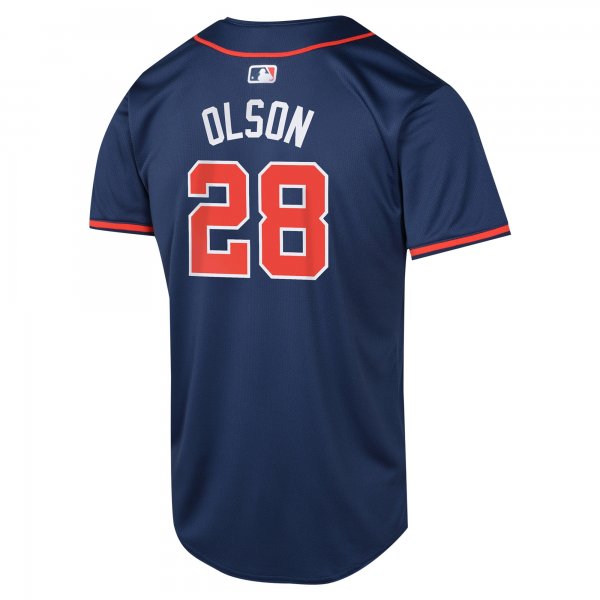 Youth Atlanta Braves Matt Olson Nike Navy Alternate Limited Player Jersey