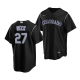 Men's Colorado Rockies #27 Jordan Beck 2022 MLB Draft Jersey Black Alternate